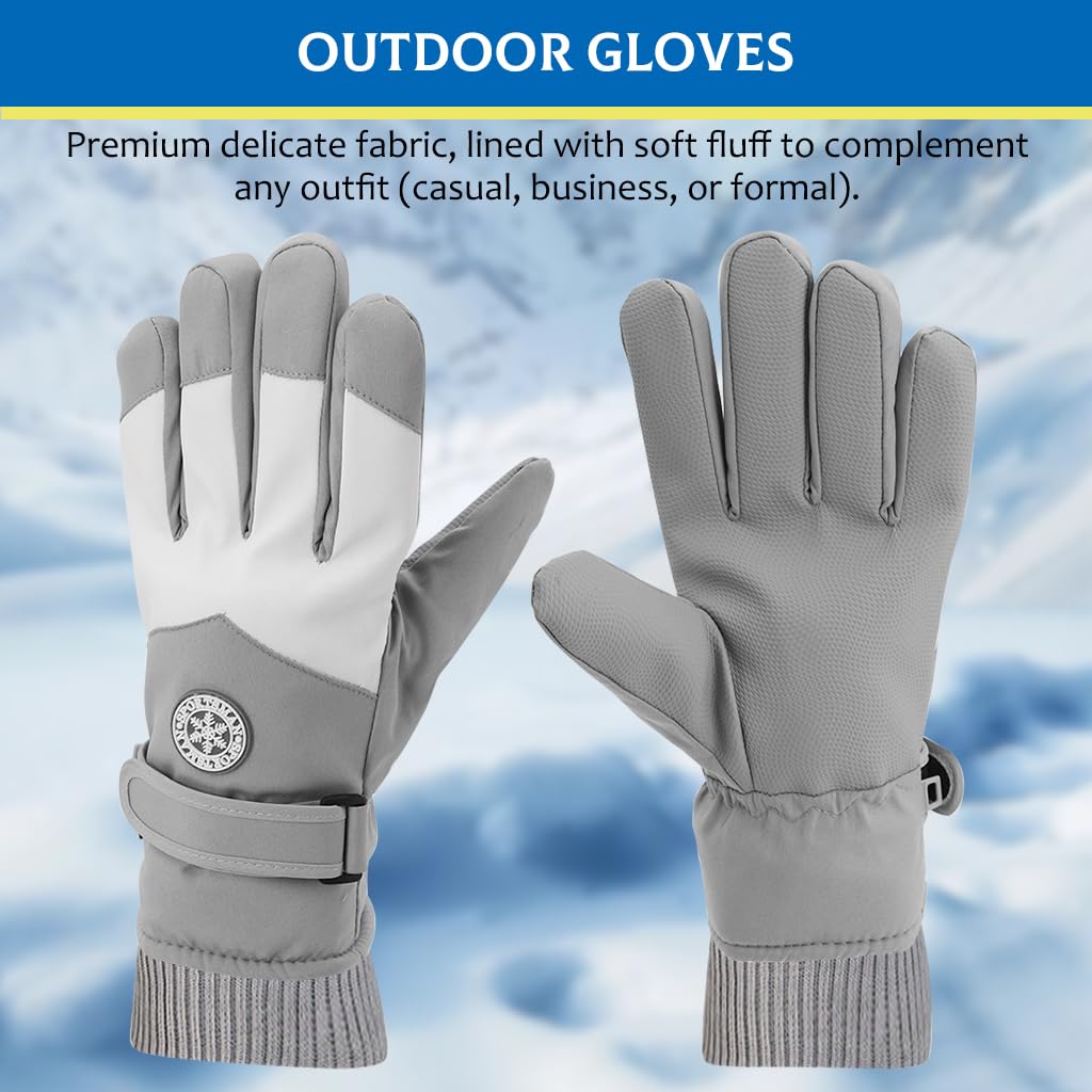 GUSTAVE® Winter Gloves for Women - Warm, Splashproof, Windproof, Touch Screen Riding Gloves with Anti-Slip Grip and Premium Fabric for Hiking and Outdoor Activities, Purple GUSTAVE® Winter Gloves for Women - Warm, Splashproof, Windproof, Touch Screen Riding Gloves with Anti-Slip Grip and Premium Fabric for Hiking and Outdoor Activities, Purple